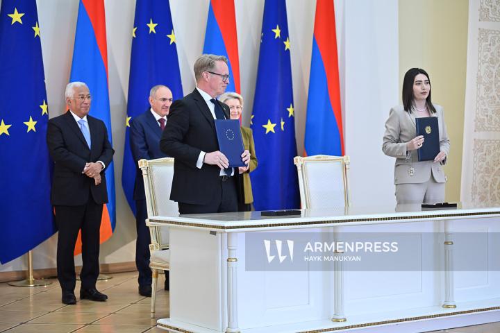 The EU–Armenia Summit at the Presidential Palace of the Republic of Armenia. Yerevan, Armenia. May 5, 2026.