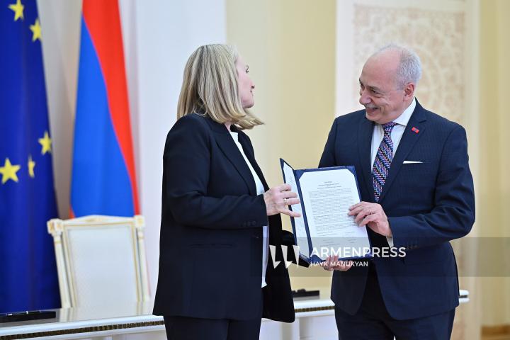 The EU–Armenia Summit at the Presidential Palace of the Republic of Armenia. Yerevan, Armenia. May 5, 2026.