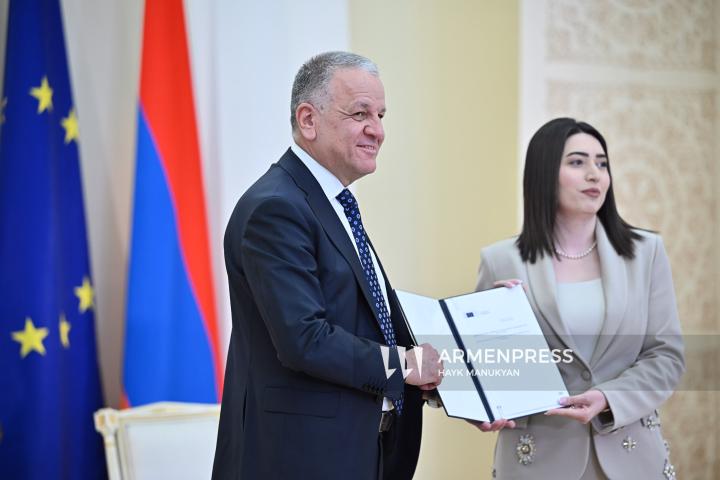 The EU–Armenia Summit at the Presidential Palace of the Republic of Armenia. Yerevan, Armenia. May 5, 2026.