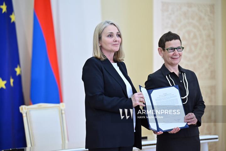 The EU–Armenia Summit at the Presidential Palace of the Republic of Armenia. Yerevan, Armenia. May 5, 2026.