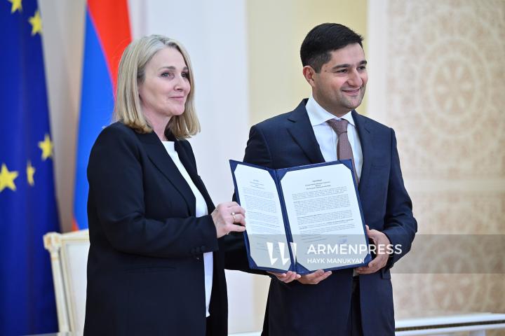 The EU–Armenia Summit at the Presidential Palace of the Republic of Armenia. Yerevan, Armenia. May 5, 2026.