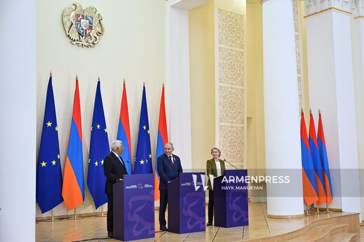 The EU–Armenia Summit at the Presidential Palace of the Republic of Armenia. Yerevan, Armenia. May 5, 2026.