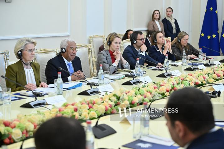 The EU–Armenia Summit at the Presidential Palace of the Republic of Armenia. Yerevan, Armenia. May 5, 2026.