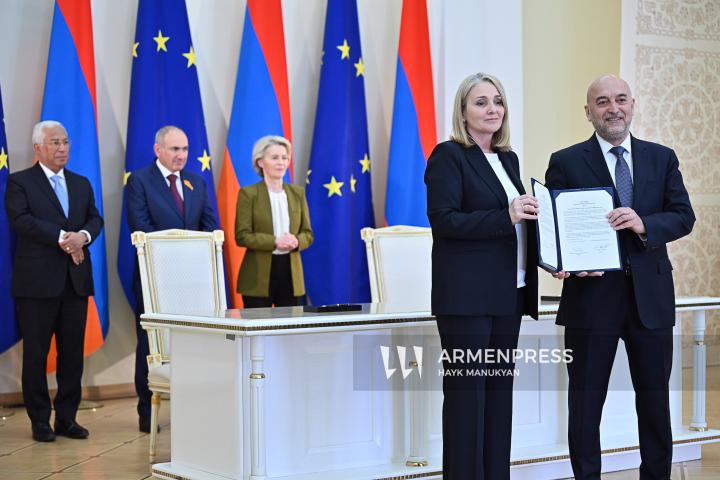 The EU–Armenia Summit at the Presidential Palace of the Republic of Armenia. Yerevan, Armenia. May 5, 2026.
