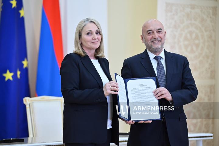 The EU–Armenia Summit at the Presidential Palace of the Republic of Armenia. Yerevan, Armenia. May 5, 2026.