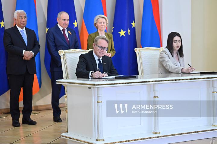 The EU–Armenia Summit at the Presidential Palace of the Republic of Armenia. Yerevan, Armenia. May 5, 2026.