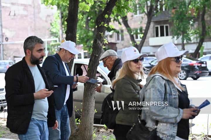 Ռեֆորմիստների կուսակցության քարոզարշավը Էրեբունի վարչական շրջանում