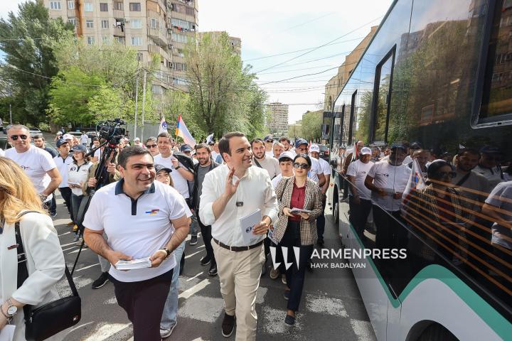 «Ուժեղ Հայաստան» դաշինքի քարոզարշավը Աջափնյակում