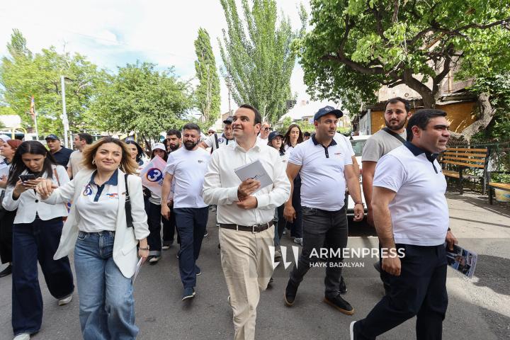 «Ուժեղ Հայաստան» դաշինքի քարոզարշավը Աջափնյակում