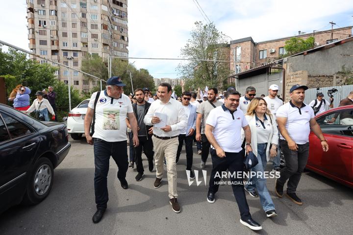 «Ուժեղ Հայաստան» դաշինքի քարոզարշավը Աջափնյակում