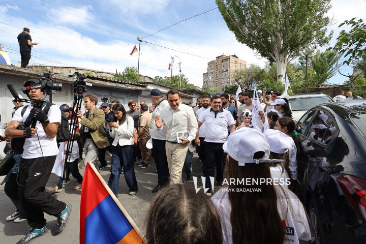 «Ուժեղ Հայաստան» դաշինքի քարոզարշավը Աջափնյակում