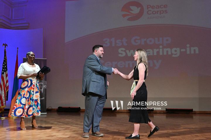 Խաղաղության կորպուսի 30 նոր կամավորների երդման հանդիսավոր արարողությունը