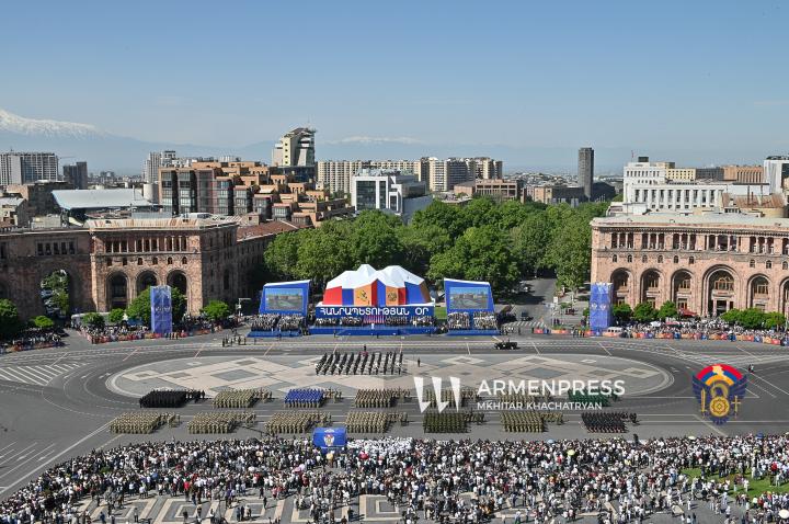 Republic Day military parade in Yerevan