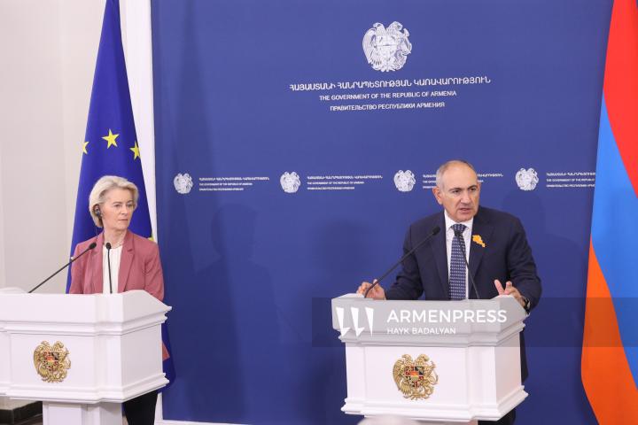 Ուրսուլա ֆոն դեր Լայեն, Նիկոլ Փաշինյան