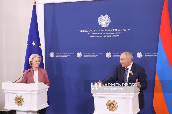 Ուրսուլա ֆոն դեր Լայեն, Նիկոլ Փաշինյան