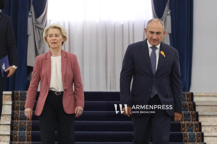 Ուրսուլա ֆոն դեր Լայեն, Նիկոլ Փաշինյան