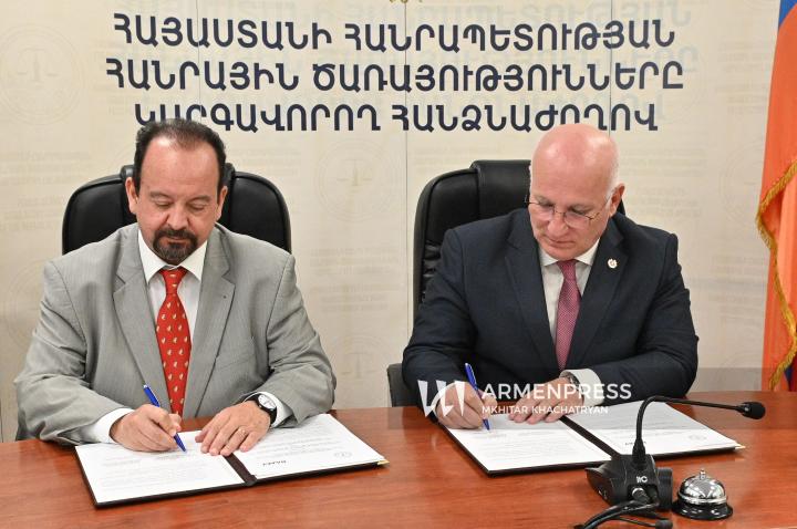 ՀՀ ՀԾԿՀ-ի և Հունաստանի RAAYE-ի միջև փոխըմբռնման հուշագրի ստորագրման արարողությունը