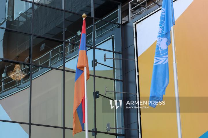 ՄԱԿ-ի դրոշի բարձրացման արարողությունը և տարածքը ՄԱԿ-ին հանձնելու միջոցառումը