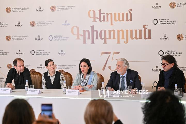 Վարդան Գրիգորյան, Հասմիկ Գրիգորյան, Ժաննա Անդրեասյան, Պլասիդո Դոմինգո, Կարեն Դուրգարյան