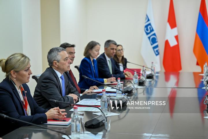 ՀՀ ԱԳՄԱ նախարար Արարատ Միրզոյանի և Շվեյցարիայի ԱԳ նախարար Իգնասիո Կասիսի տետ-ա-տետ և ընդլայնված կազմով հանդիպումները