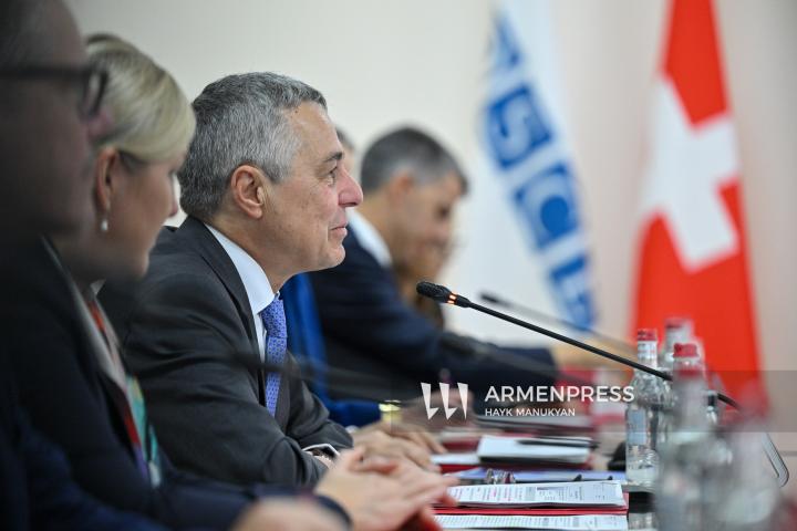 ՀՀ ԱԳՄԱ նախարար Արարատ Միրզոյանի և Շվեյցարիայի ԱԳ նախարար Իգնասիո Կասիսի տետ-ա-տետ և ընդլայնված կազմով հանդիպումները