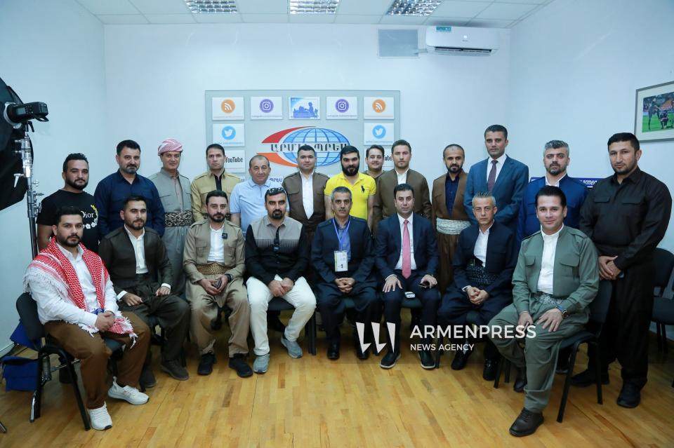 Des journalistes du Kurdistan irakien ont rencontré le rédacteur en chef d'Armenpress