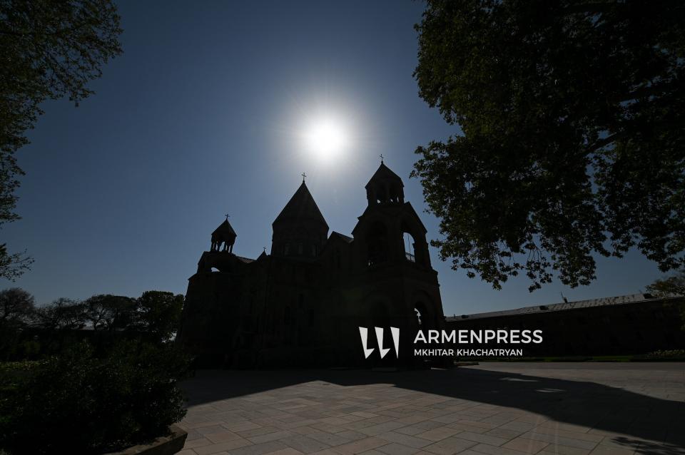 Etchmiadzin Cathedral ahead of re-consecration ceremony