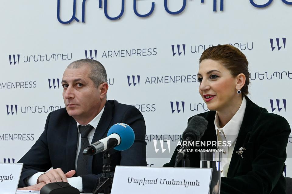 Press conference of Council of the International Business Relations Support President Mariam Manukyan and CEO Tigran Ghazaryan