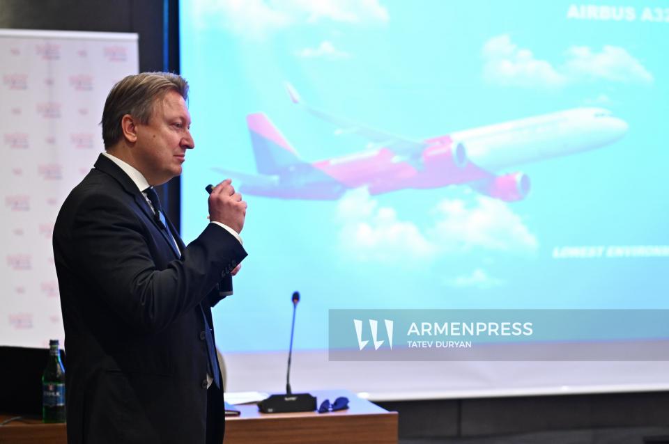 Пресс-конференция авиакомпании «Wizz Air»