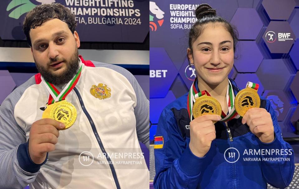 Varazdat Lalayan y Alexandra Grigoryan nominados a mejores levantadores de pesas de Europa