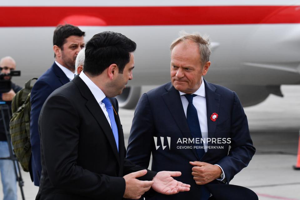 Le Premier ministre de la Pologne est arrivé à Erevan