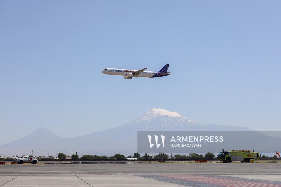 Авиакомпания “FlyOne Armenia” запустила рейсы по маршруту Ереван - Алматы-Ереван