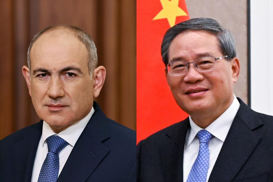 Le Premier ministre chinois félicite Nikol Pashinyan