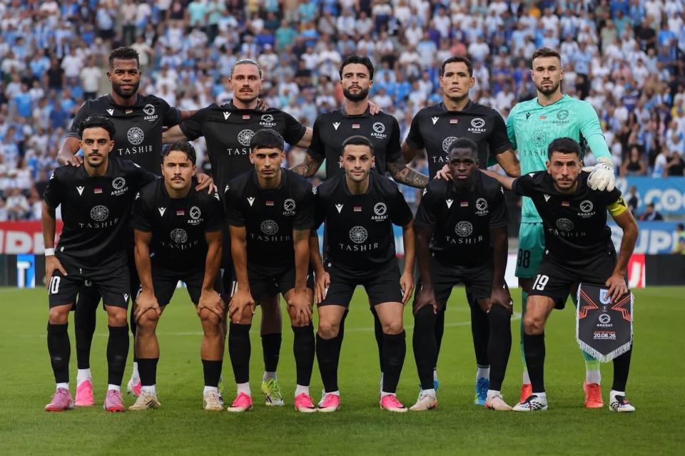 نادي آرارات أرمينيا أول نادٍ أرمني سيلعب في الدور الرئيسي من الدوري الأوروبي للأندية لكرة القدم
