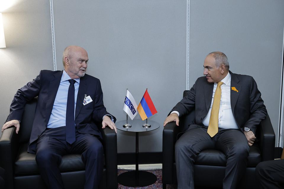 Armenian Prime Minister, OSCE Secretary General discuss regional security issues