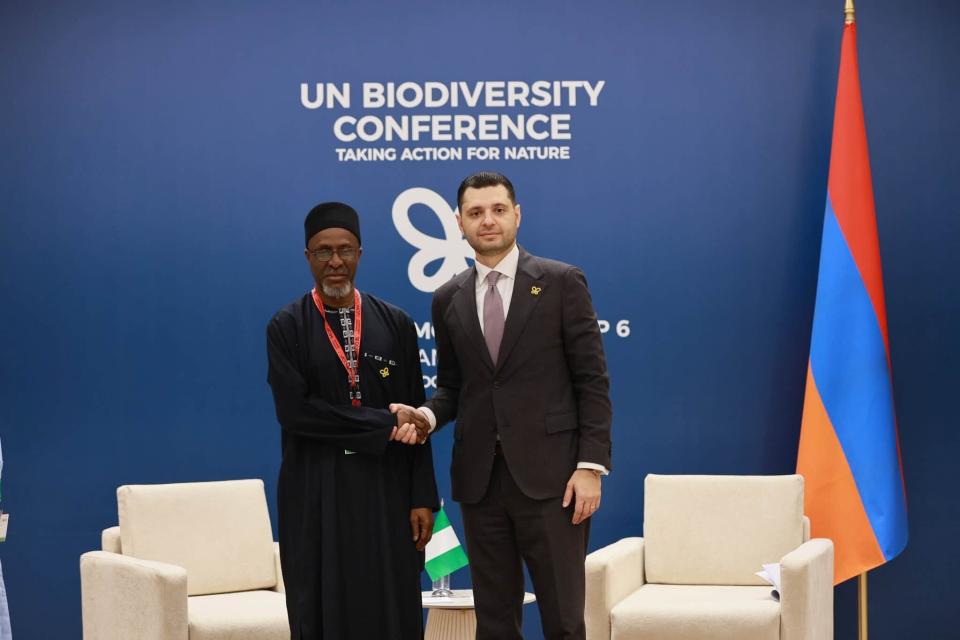 Armenia y Nigeria analizaron ampliar su cooperación en materia de protección ambiental