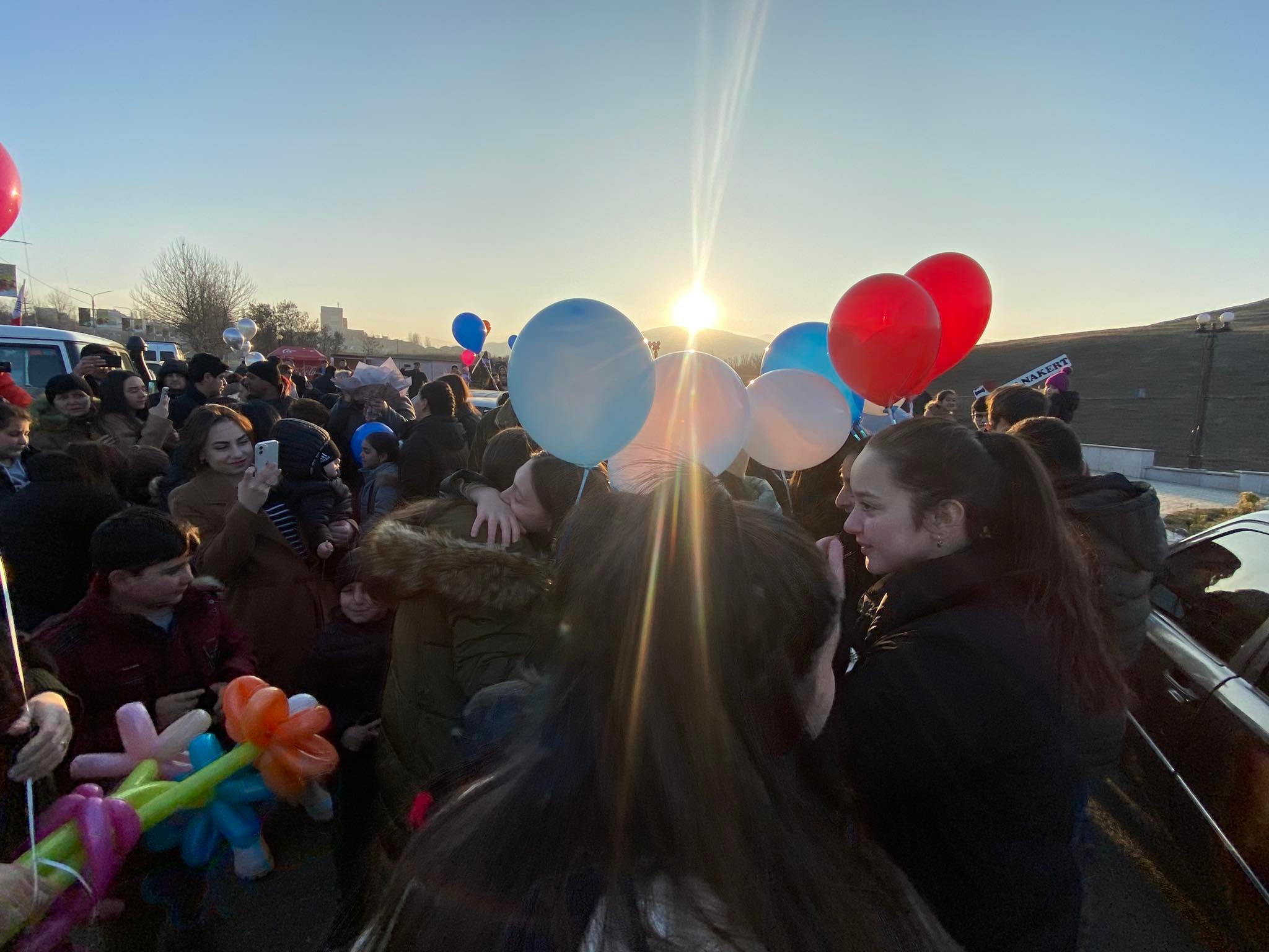 Children separated from their families for 47 days welcomed in Stepanakert