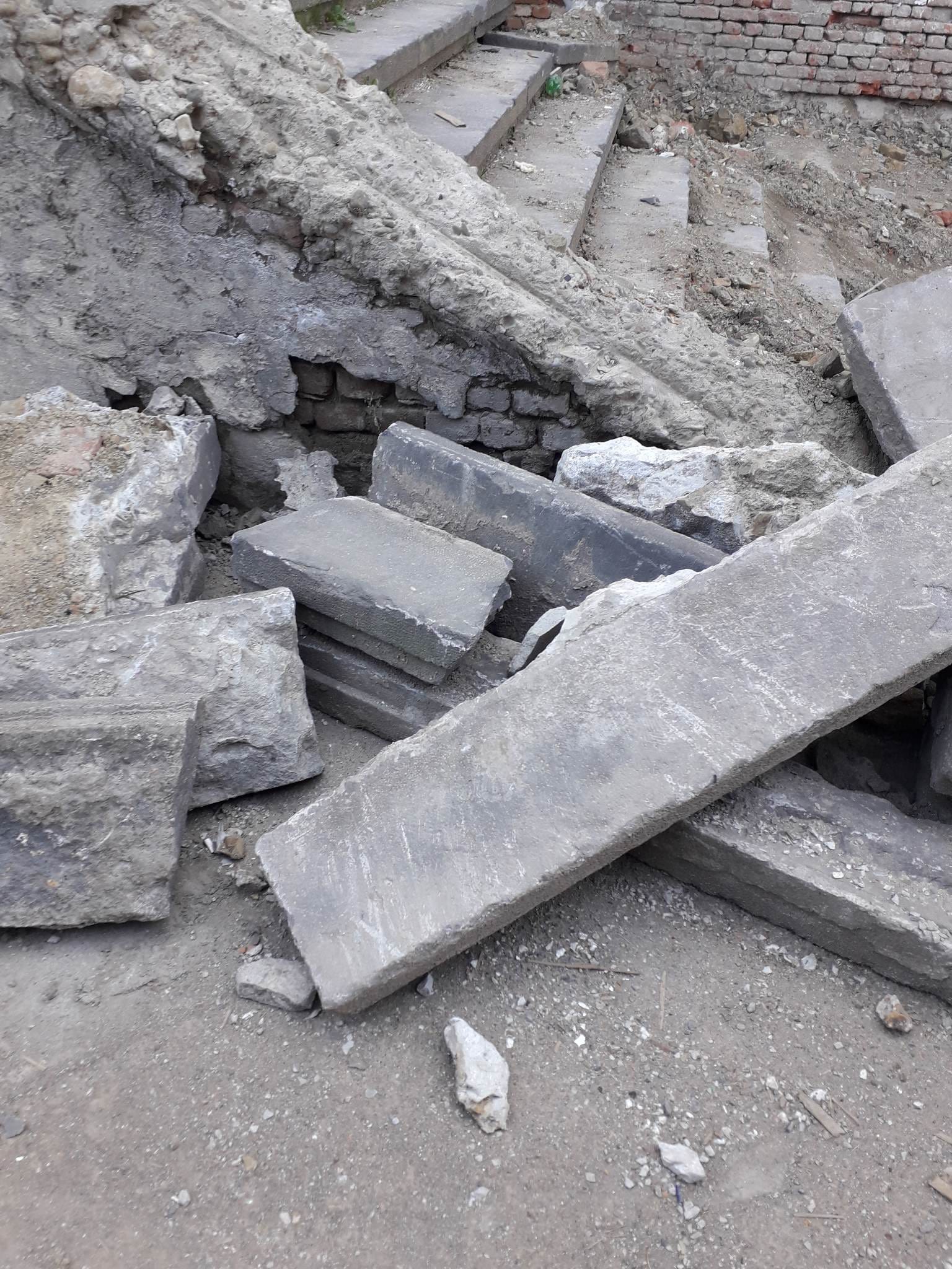 Remnants of Armenian gravestones discovered during construction work in Tbilisi 