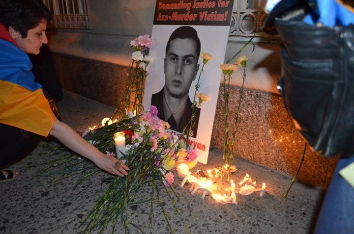  Safarov Protest at Hungarian Consulate in New York city 