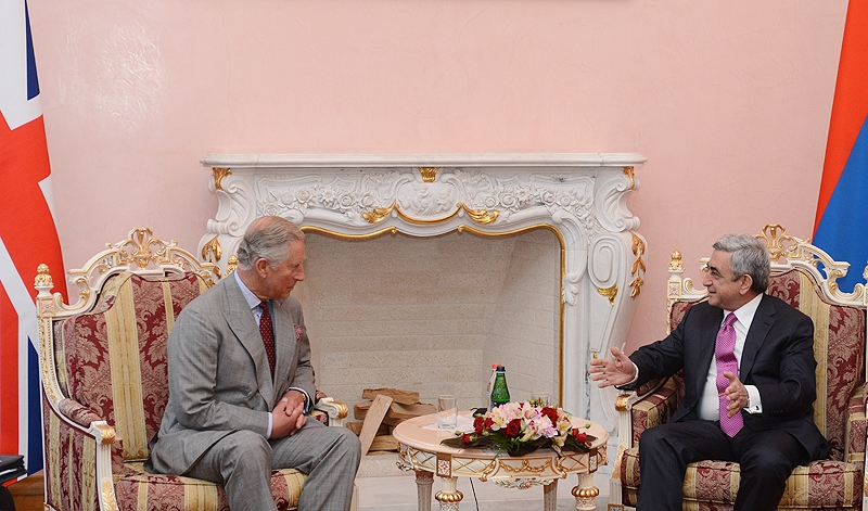 Armenia's President hosted Prince Charles