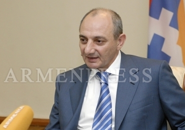 Bako Sahakyan congratulates "Azat Artsakh" newspaper staff