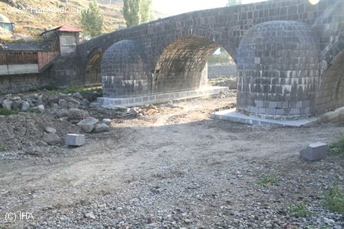 Historical Stone Bridge renovated in Kars