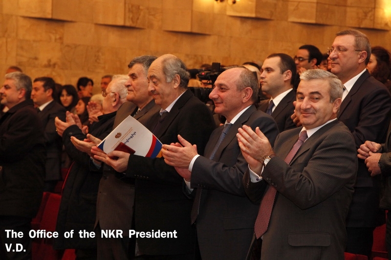 President of Artsakh participates in evening devoted to Maxim Hovhannisyan’s 80th birthday 
anniversary