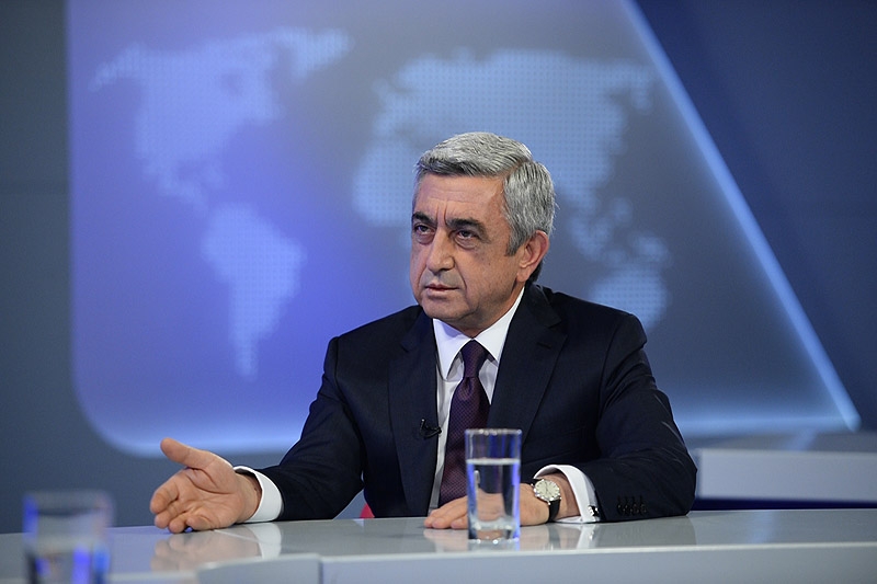 Armenia to join Customs Union with borders recognized by itself: Armenia's President