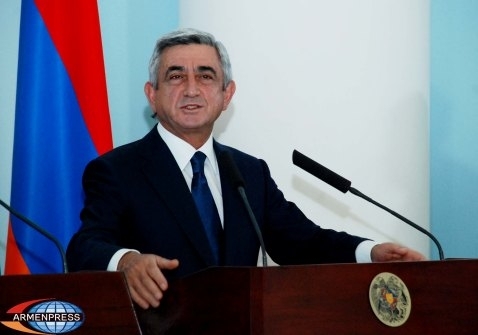 Serzh Sargsyan congratulated Egyptian President on country's national holiday