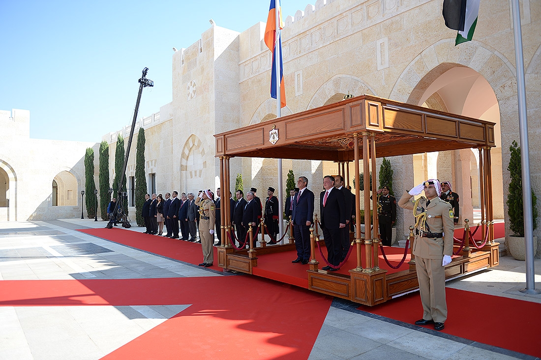 Президент Армении встретился с королем Иордании