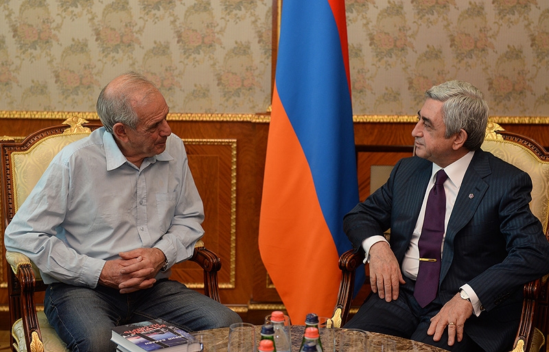 President Serzh Sargsyan welcomed Yair Auron's visit to the Nagorno-Karabakh Republic