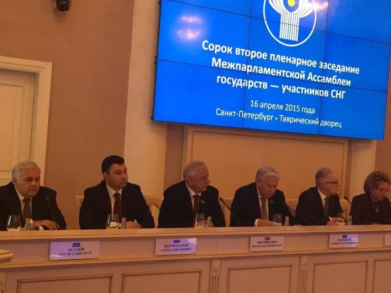Делегация парламента Армении приняла участие в пленарном заседании 
парламентской ассамблеи стран СНГ