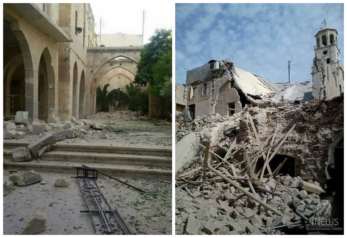 Forty Martyrs Church of Aleppo destroyed