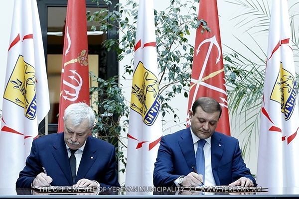 Երևանն ու Սանկտ Պետերբուրգը ստորագրեցին համագործակցության խորացման 
հնգամյա ծրագիր